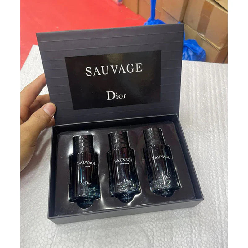 Dior Sauvage 3 in 1 Set For Men 30ml Each EDT