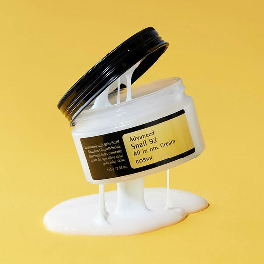 COSRX advanced snail 92 all in one cream 100g jar with snail mucin moisturizer for skin nourishment and hydration