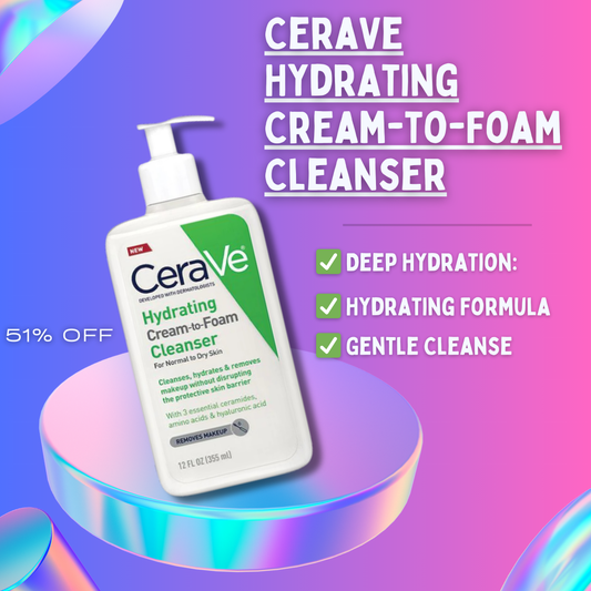 CeraVe Hydrating Cream-to-Foam Cleanser - Buy Now Pakistan
