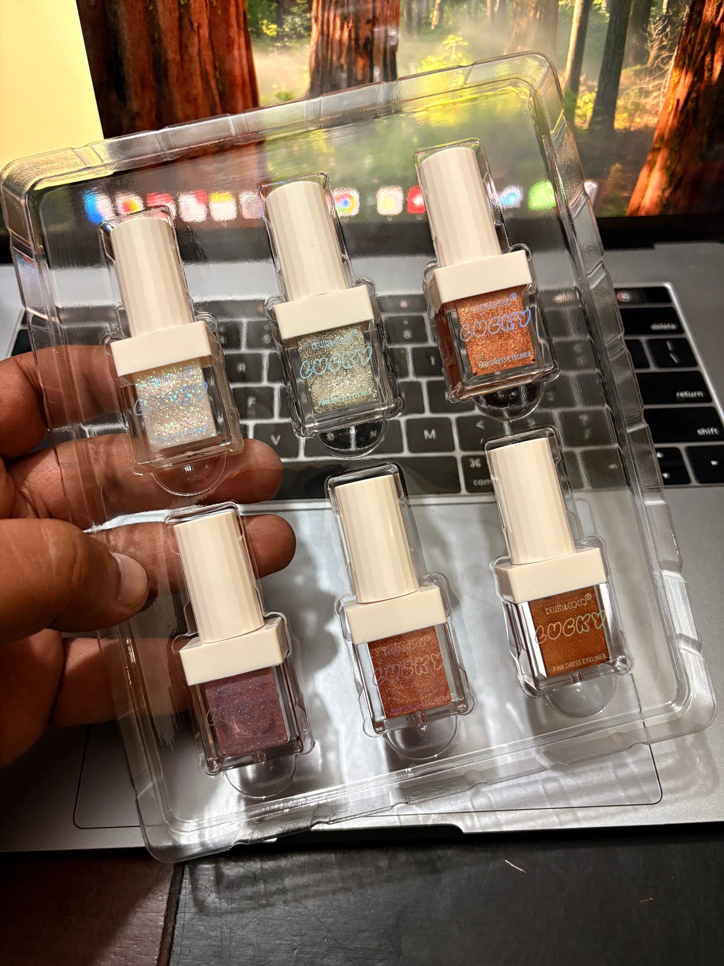 Kevin & Coco Pink Dress Eyeliner ( Set of 6 )