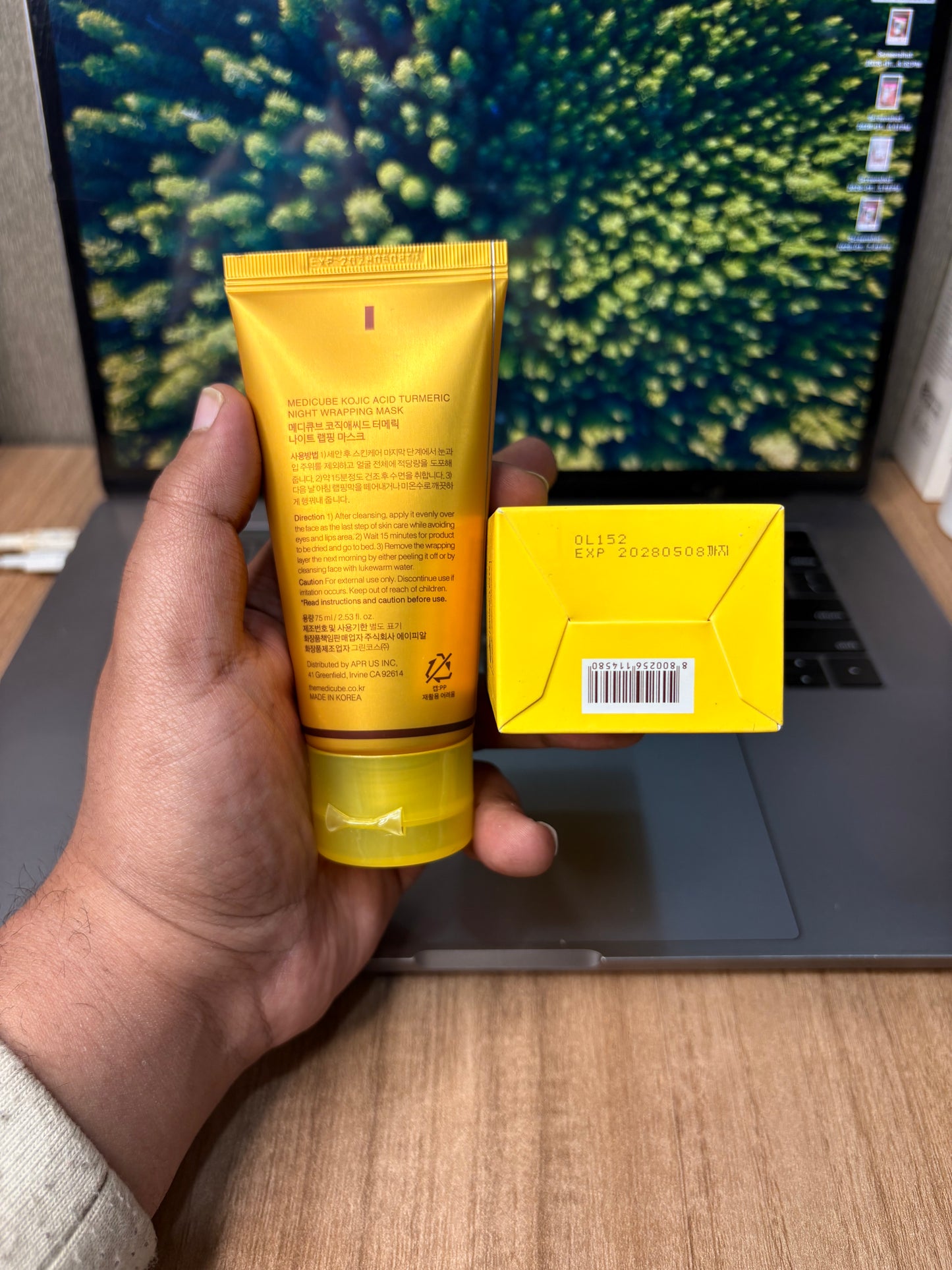 Medicube Kojic Acid Turmeric Night Wrapping Mask 75ml