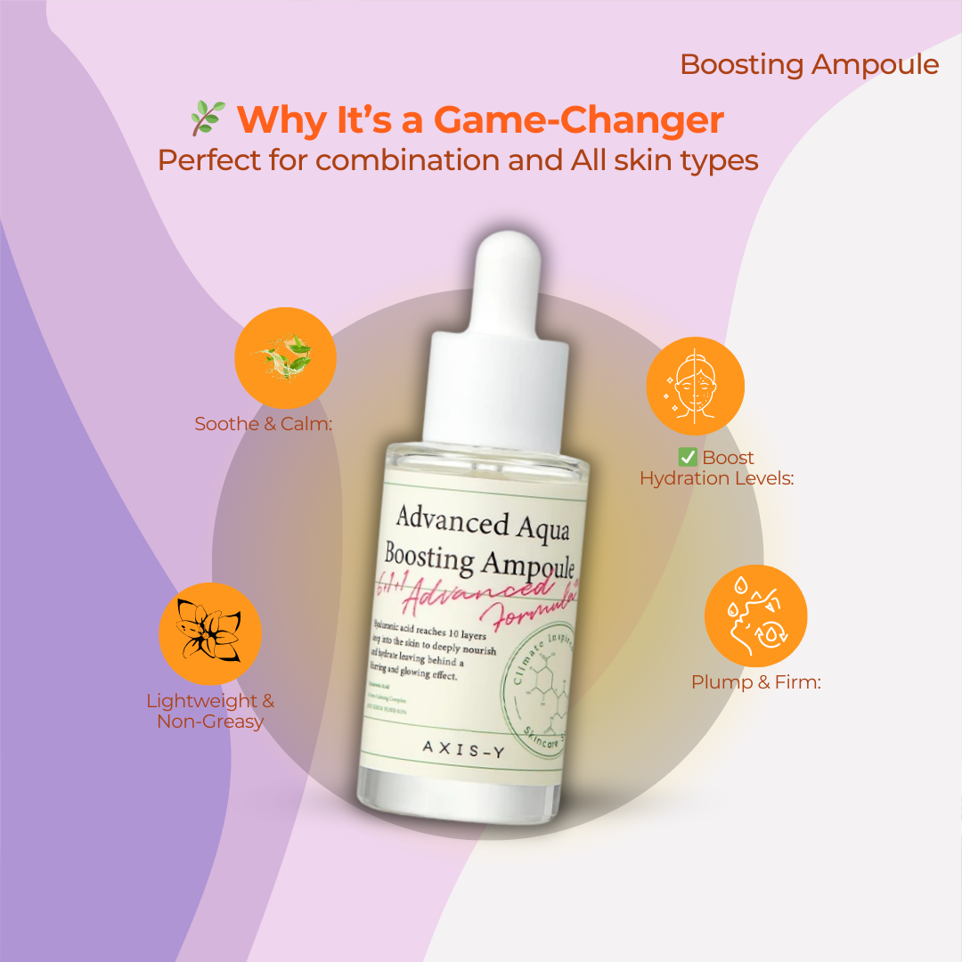 AXIS-Y Advanced Aqua Boosting Ampoule 30ml – Your Skin’s Hydration Hero - Buy Now Pakistan