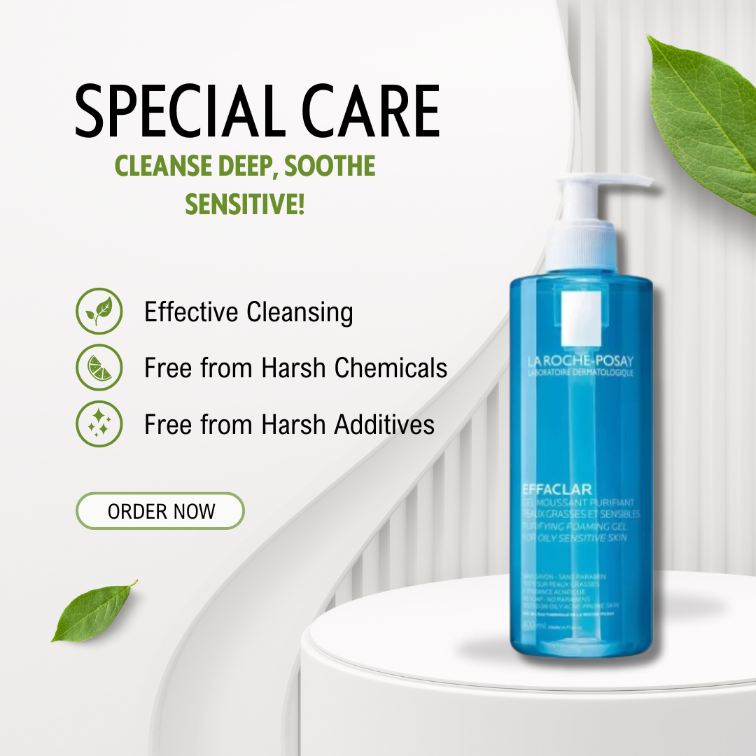 La Roche-Posay Effaclar AR Purifying Foaming Gel – 400ml for Oily & Sensitive Skin - Buy Now Pakistan