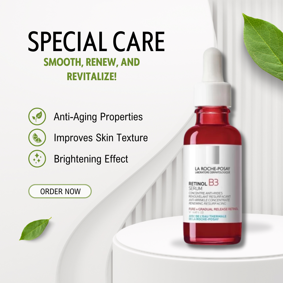 LA ROCHE-POSAY RÉTINOL B3 Anti-Wrinkle Serum - 30ml - Buy Now Pakistan