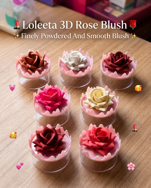 Loleeta 3D Rose Blush – Finely Powdered & Smooth Finish