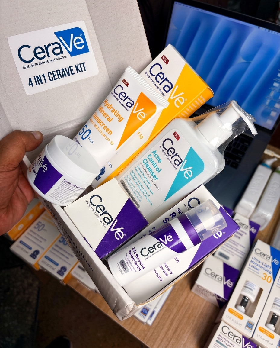 CeraVe 4-in-1 Skincare Kit – 100% Authentic