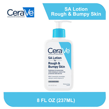 CeraVe SA Lotion bottle for rough and bumpy skin with moisturizing and exfoliating ingredients