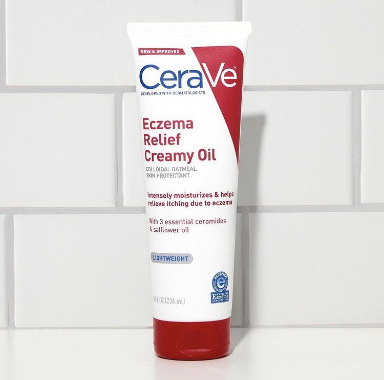 CeraVe Eczema Relief Creamy Oil 236ml bottle for dry, itchy eczema-prone skin with colloidal oatmeal and ceramides