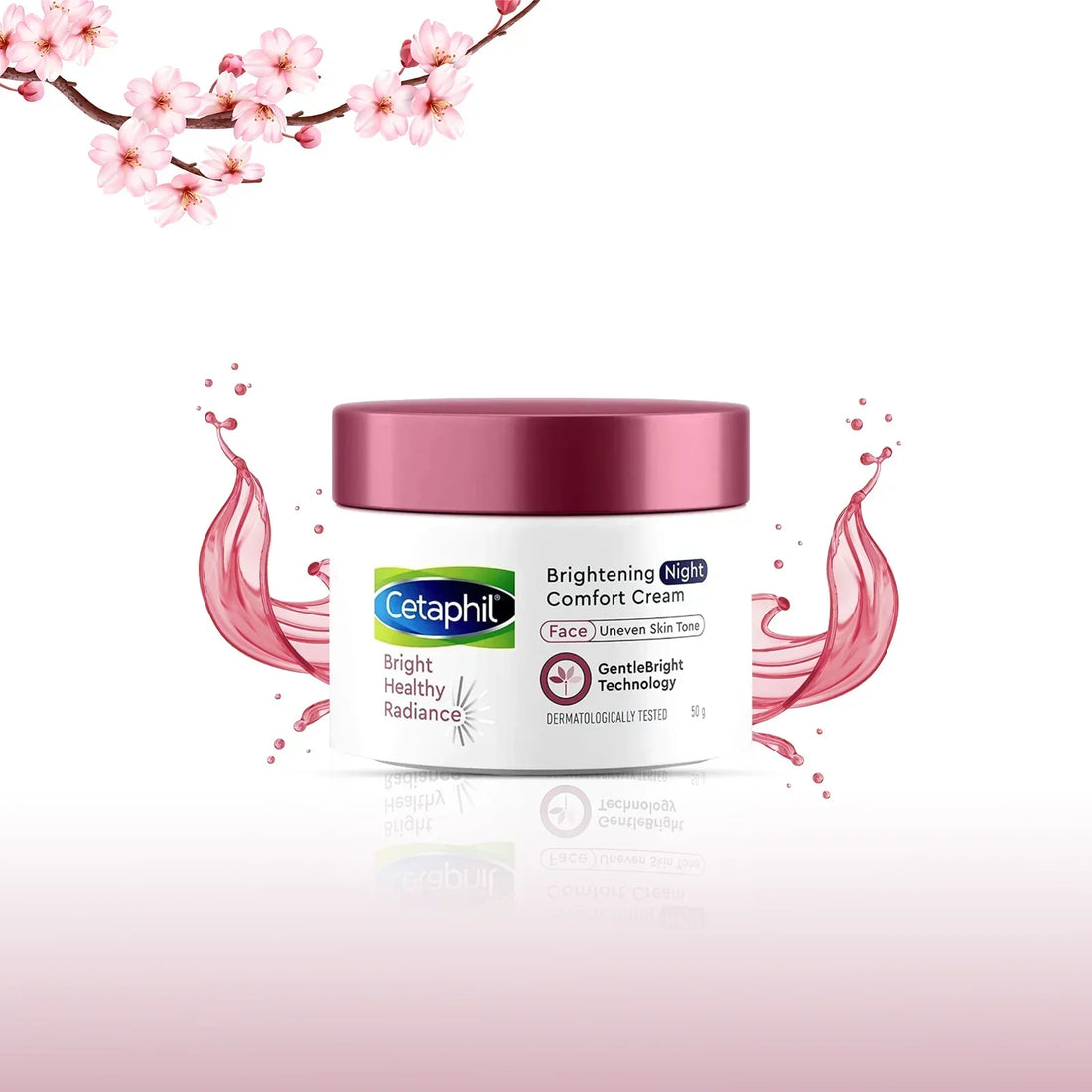 Cetaphil Brightening Night Comfort Cream 50g jar for radiant skin care