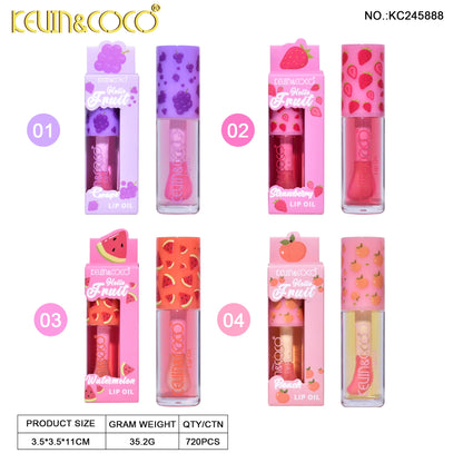 Kevin & Coco Hello Fruit Lip Oil ( Bundle of 4 )