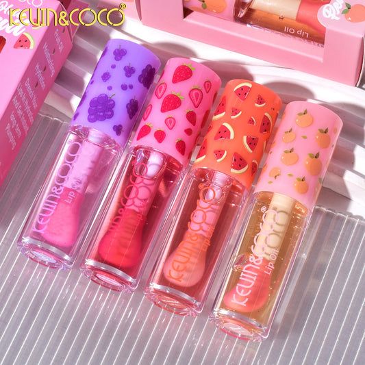 Kevin & Coco Hello Fruit Lip Oil ( Bundle of 4 )