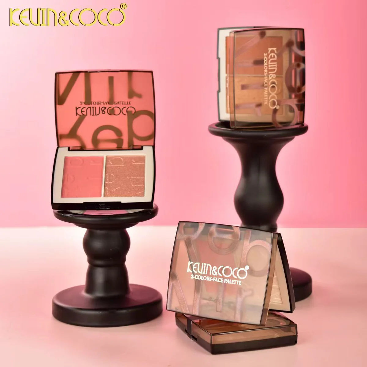 Kevin & Coco Rebirth Blush & Highlighter Palette ( SET OF 3 )