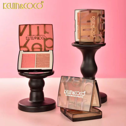 Kevin & Coco Rebirth Blush & Highlighter Palette ( SET OF 3 )