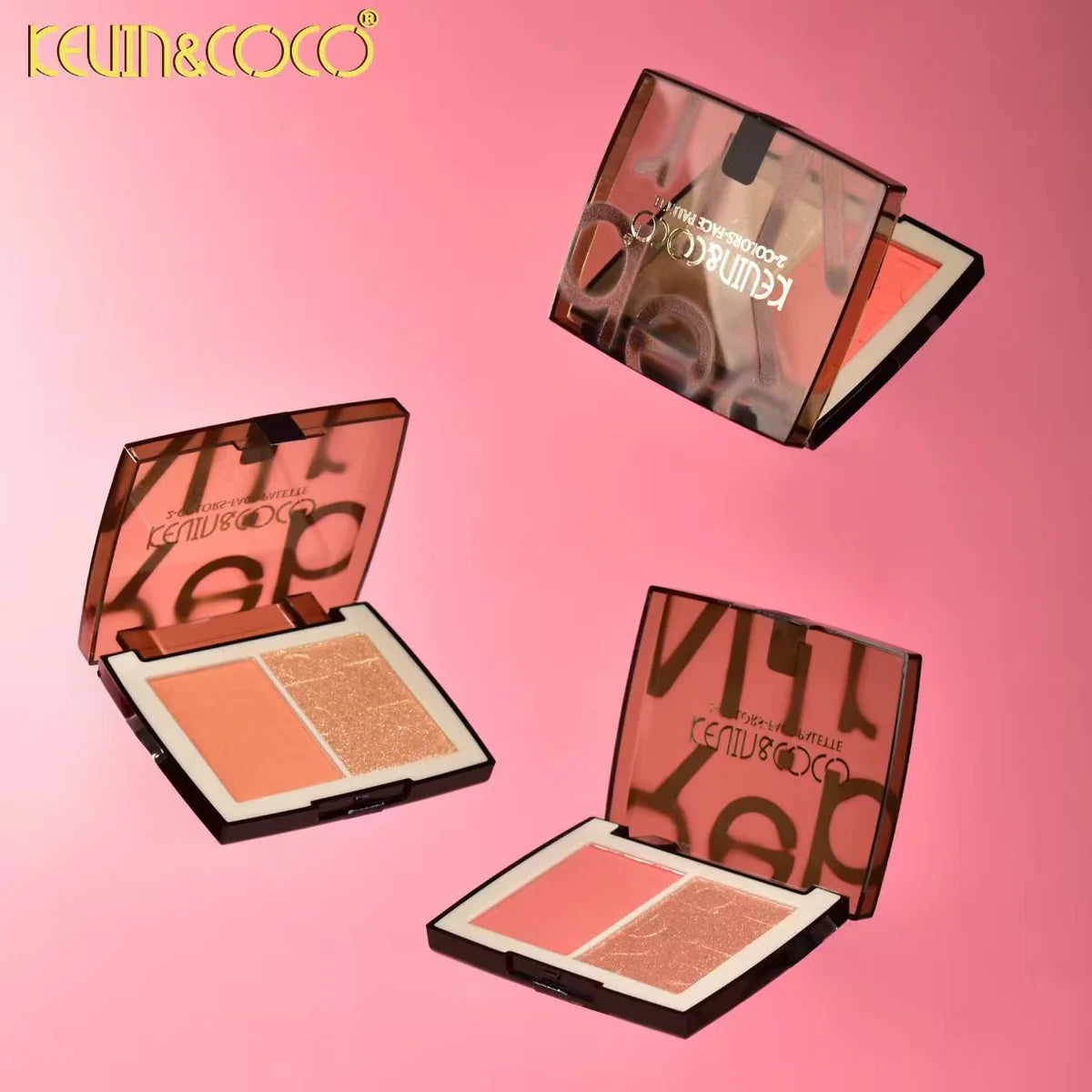 Kevin & Coco Rebirth Blush & Highlighter Palette ( SET OF 3 )