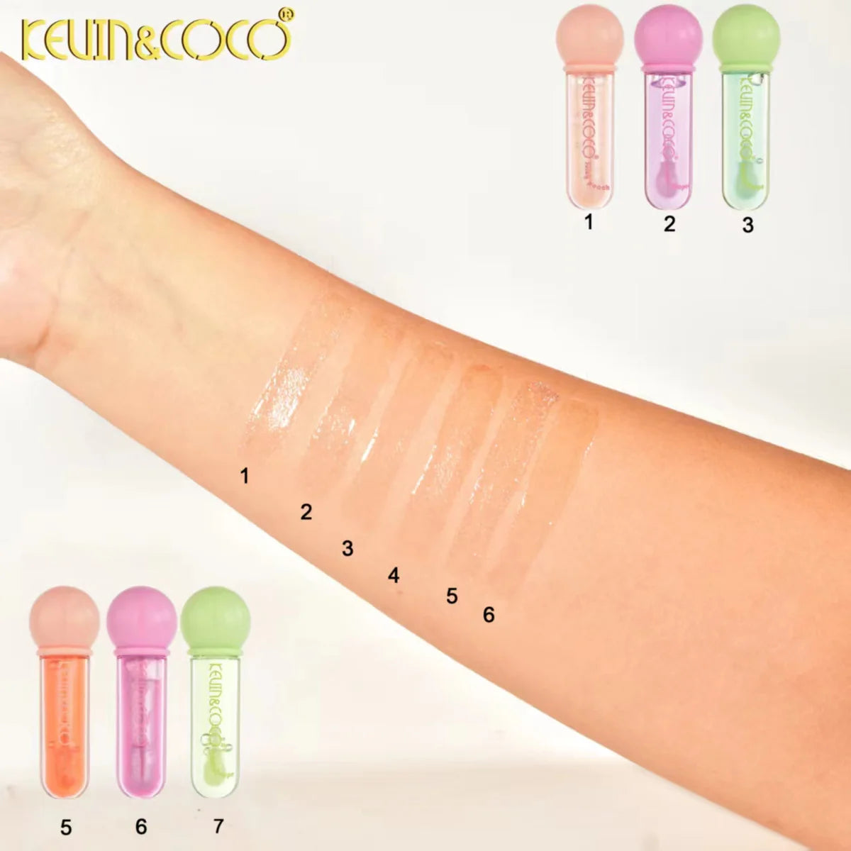 Kevin & Coco Cream Puff Care Lip Oil ( Set of 6 )