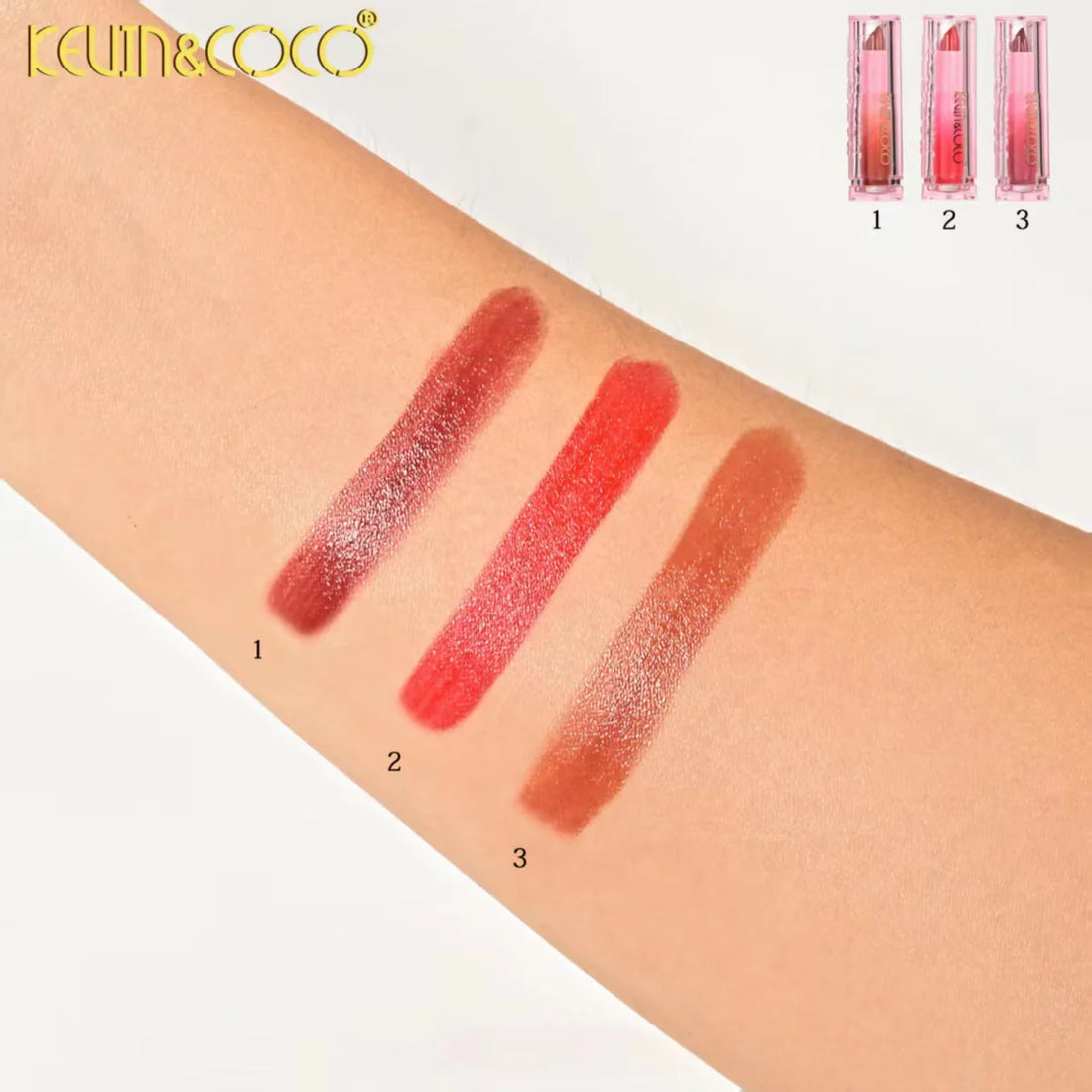 Kevin & Coco Bow-Tie 3-Piece Lipstick Set