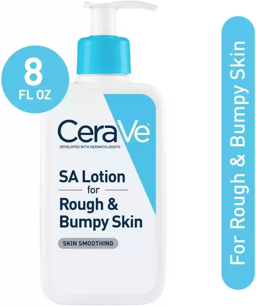 CeraVe SA Lotion bottle for rough and bumpy skin with moisturizing and exfoliating ingredients