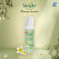 Simple Kind to Skin Vital Vitamin Foaming Cleanser bottle with foaming pump on white background