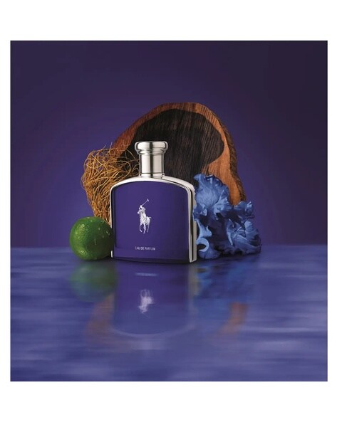 Ralph Lauren Polo Blue Eau de Parfum 125ml deep blue bottle with silver Polo Pony logo