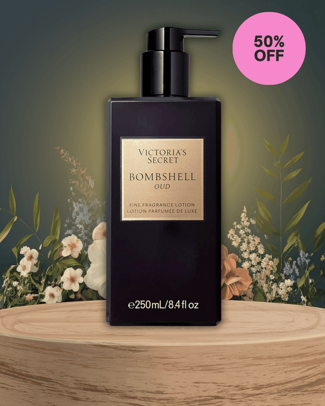 Victoria’s Secret Bombshell Oud perfume with luxurious, warm, and seductive scent elements