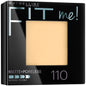 Maybelline Fit Me Matte + Poreless Powder 110 Porcelain compact for shine-free, smooth skin
