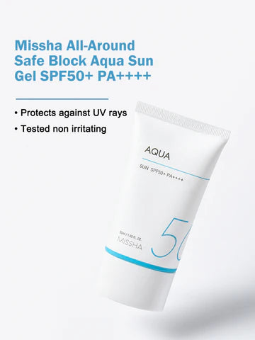 MISSHA's - All Around Safe Block Aqua Sun Gel SPF 50+ PA++++ 50 ml