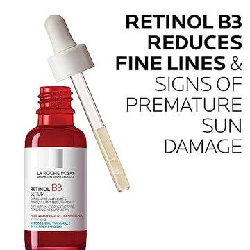 LA Roche-Posey Pure Retinol Face Serum with Vitamin B3 for sensitive skin reducing wrinkles and sun damage
