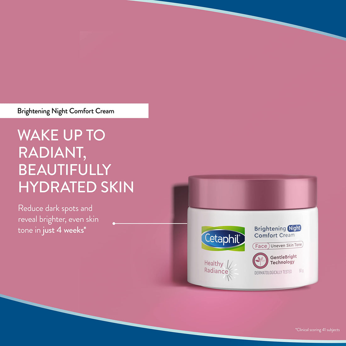 Cetaphil Brightening Night Comfort Cream 50g jar for radiant skin care