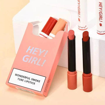 Heng Fang Hey Girl Wonderful Smoke Tube Lipstick pack of 4 vibrant matte shades