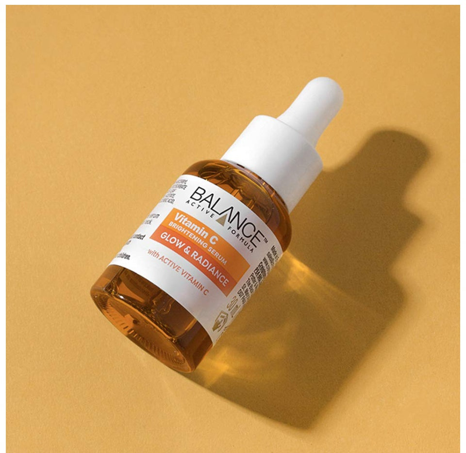 Balance Active Formula Vitamin C Brightening Serum bottle on white background for skincare and brightening
