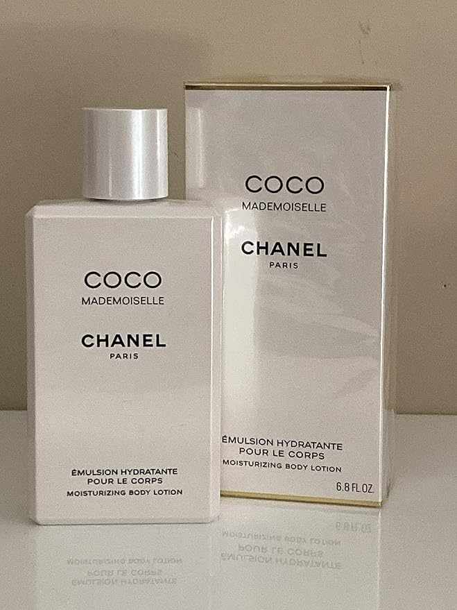 Chanel Coco Mademoiselle Moisturizing Body Lotion 200ml with Orange, Rose, Jasmine, and Patchouli fragrance, made in USA