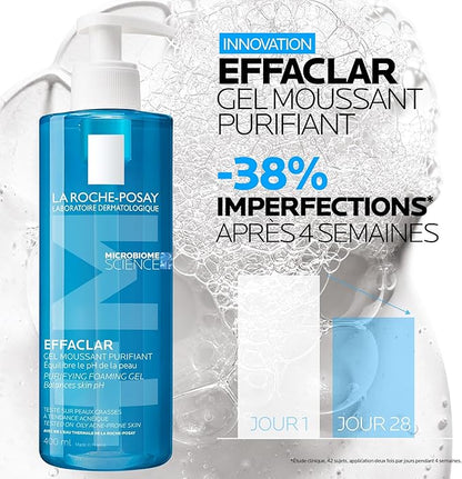 La Roche-Posay Effaclar AR Purifying Foaming Gel – 400ml for Oily & Sensitive Skin