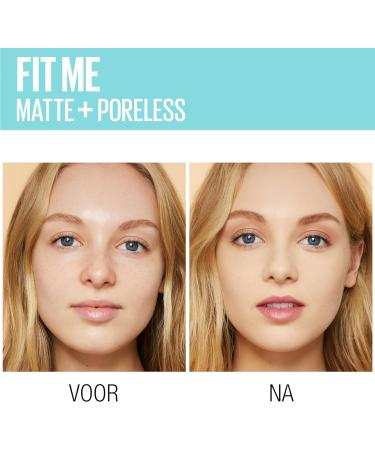 Maybelline Fit Me Matte + Poreless Mattifying Base 110 foundation for flawless matte skin
