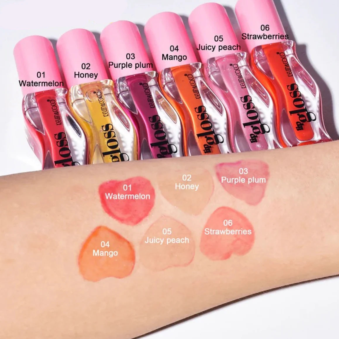 Kevin & Coco Lip gloss  ( Pack of 6 shades )