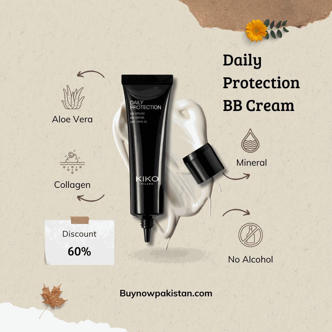 Kiko Milano Daily Protection BB Cream SPF 30 with hydrating, lightweight natural coverage