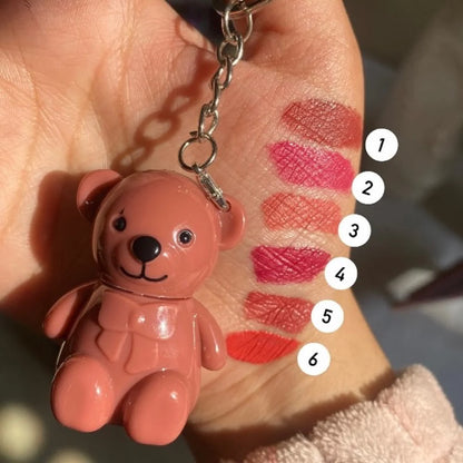 Mocallure Teddy Bear Matte Lipgloss ( PACK OF 6 )