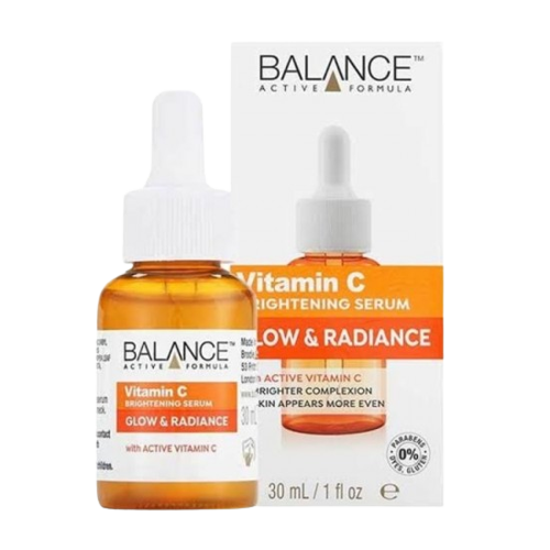 Balance Active Formula Vitamin C Brightening Serum bottle on white background for skincare and brightening