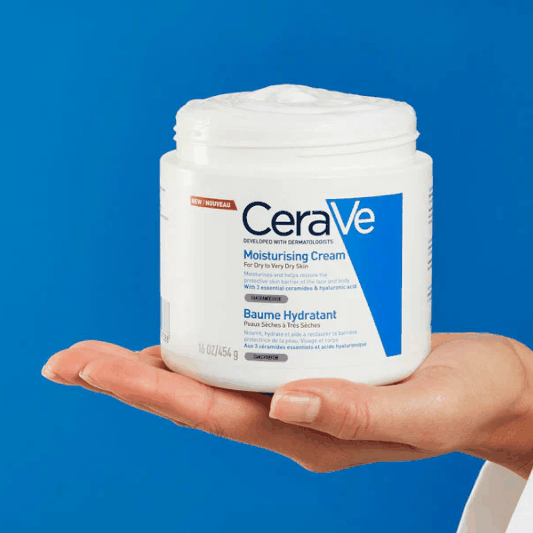 CeraVe Moisturising Cream jar for dry to very dry skin hydration and barrier repair