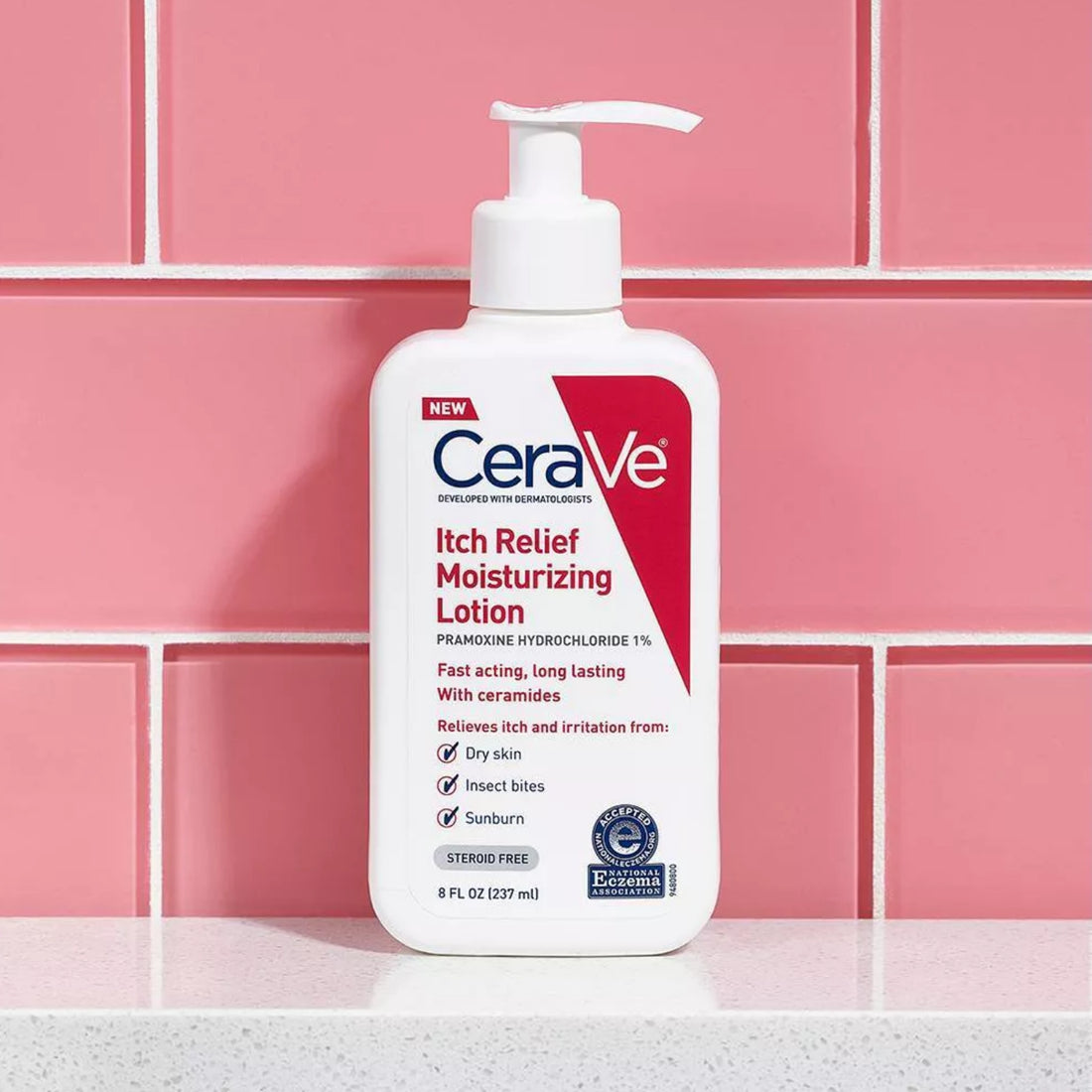 CeraVe Itch Relief Moisturizing Lotion for fast, long-lasting itch relief and skin hydration