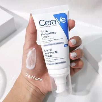 CeraVe Ultra-Light Moisturizing Gel tube with blue and white packaging for lightweight, oil-free hydration