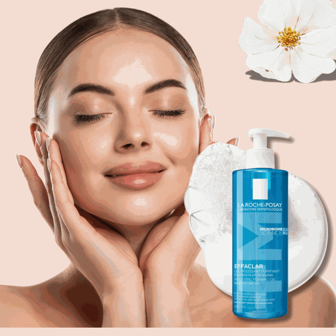 La Roche-Posay Effaclar AR Purifying Foaming Gel 400ml for oily sensitive skin cleansing and soothing