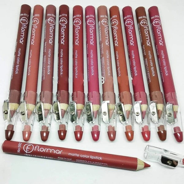 Flormar | Matte Lipstick Pencil 12pcs