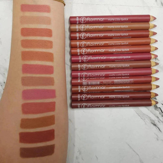 Flormar | Matte Lipstick Pencil 12pcs