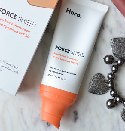 Hero Cosmetics Force Shield Superlight & Superbeam Sunscreen SPF 30  - 50ml
