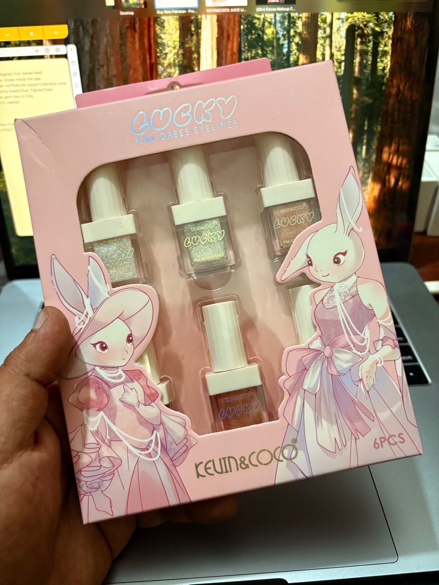 Kevin & Coco Pink Dress Eyeliner ( Set of 6 )