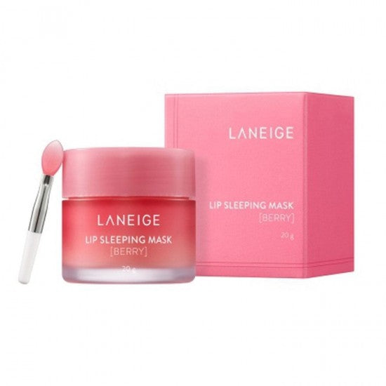 LANEIGE Lip Sleeping Mask Berry 20g balm in rose color for intense overnight lip hydration