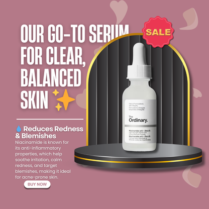 The Ordinary | Niacinamide 10% + Zinc 1% - Buy Now Pakistan