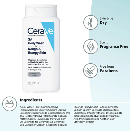 CeraVe | SA Body Wash for Rough & Bumpy Skin