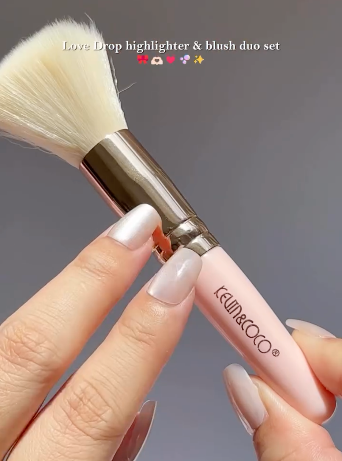 Kevin & Coco Liquid Highlighter, liquid blush and Brush Set