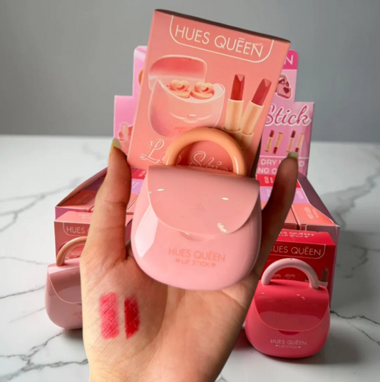 Hues Queen Bag Shape Hydrating Lipstick — 3 Shades